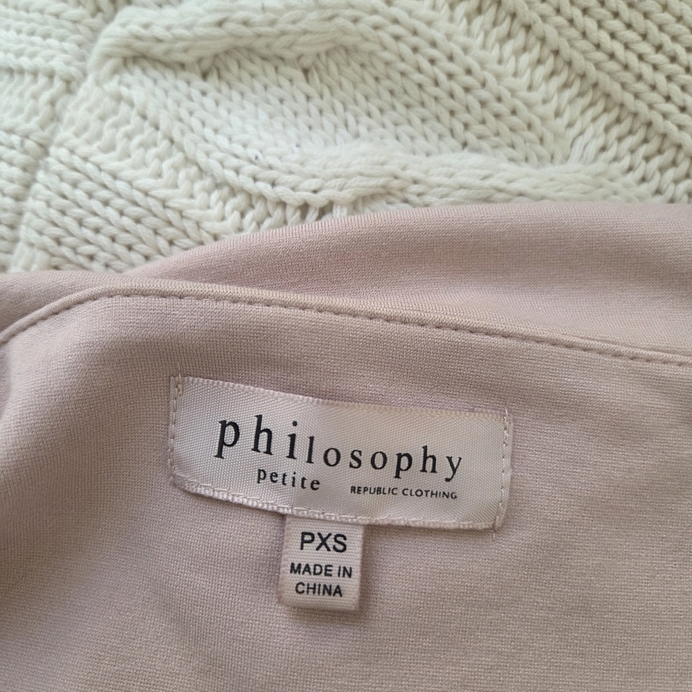 🌹 PHILOSOPHY 🌹 Ponte Zip Pink Front Jacket - (XSP) - Picture 14 of 16